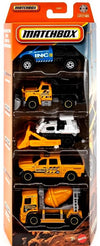 Matchbox Construction Crew 5 Pack [Ram Work Truck, Plow Master 6000, Ground Breaker, 2015 Ram 1500, Cement King] 1:64 Scale Diecast Toy Vehicles