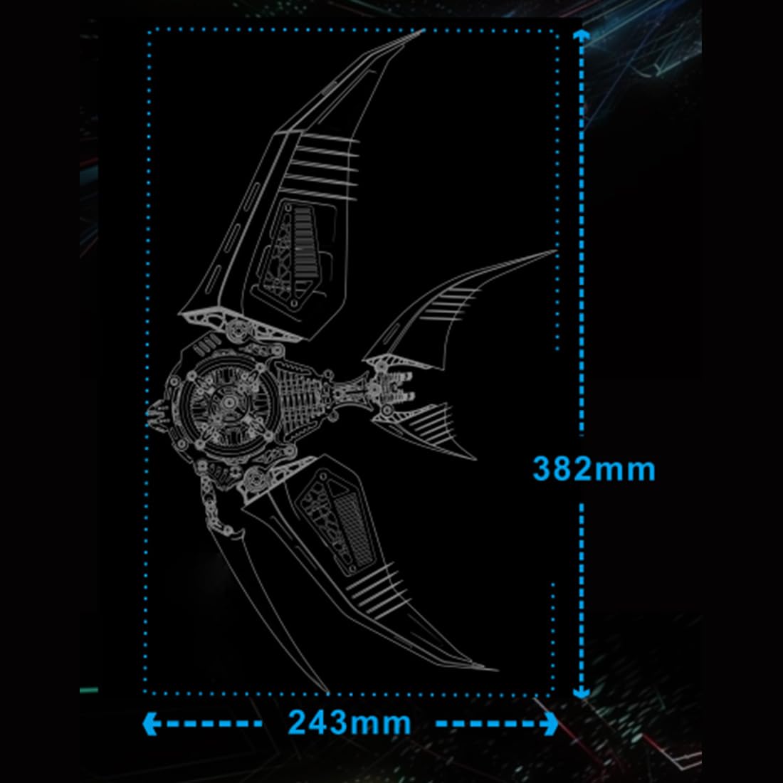 3D Metal Puzzle for Adults, 3D Metal Angelfish Model Kit with Fins, 529PCS 3D Steampunk Puzzle DIY Assembly Mechanical Angelfish Jigsaw Puzzle Animal