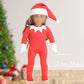 sweet dolly 18 inch Christmas Doll Clothes, 18 inch Christmas Elf Clothing Costume Santa's Little Helper Outfit for 18 inch Doll