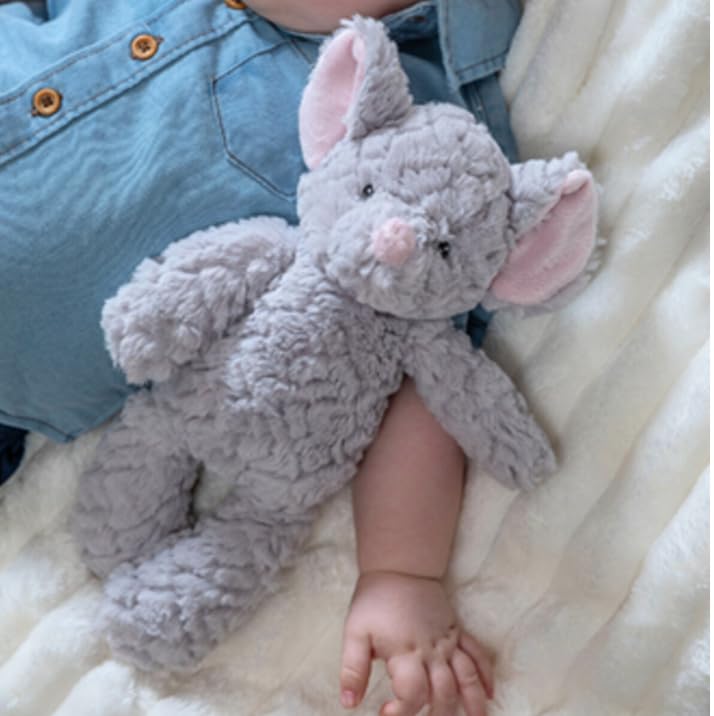 Mary Meyer Putty Nursery Stuffed Animal Huggable Soothing Soft Toy, 11-Inches, Grey Mouse