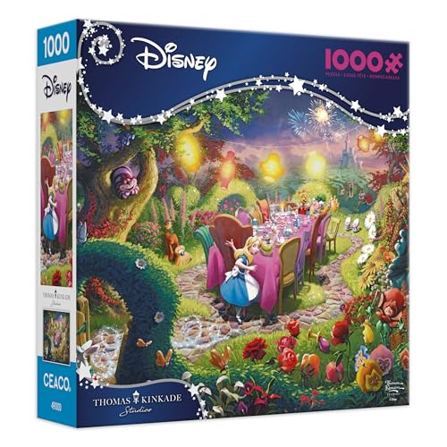 Ceaco - Thomas Kinkade Alice in Wonderland - 1000 Piece Puzzle for Adults