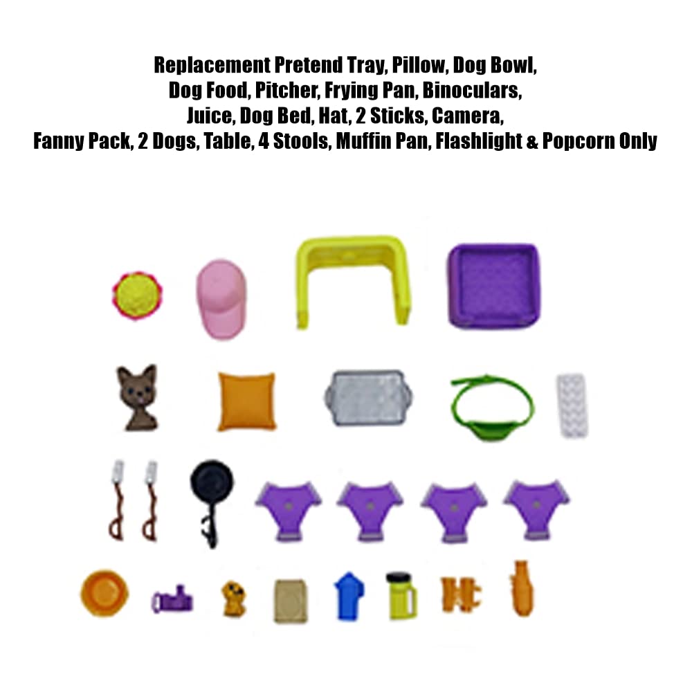 Replacement Parts for Barbie Dream Camper Vehicle Set - HCD46 - Replacement Pretend Cookware, Dog Supplies, Camping Supplies