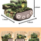 XIZHI Car Plush Toy Soft Stuffed Car Plush Pillow Toy CuteTractor Cartoon Throw Pillow Plushie Gifts for Kids Birthday Christmas Party (Tank)