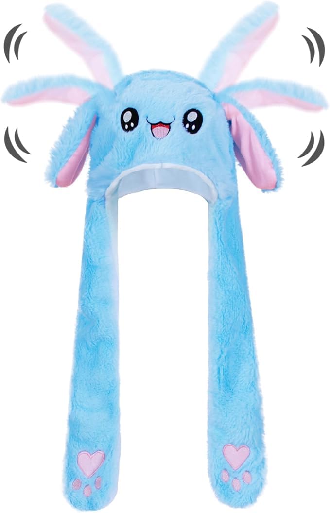 LYLPYHDP Bunny Hat, Funny Plush Bunny Hats, Plush Christmas Rabbit Hat, Party Cosplay Cute Animal Hats.