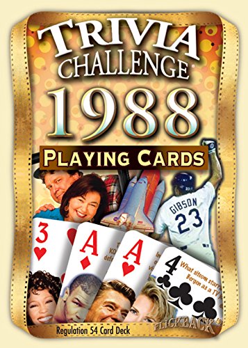Flickback 1988 Trivia Playing Cards: Happy Birthday