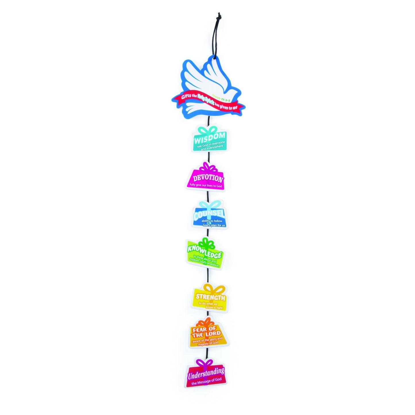 Fun Express Gifts of The Holy Spirit Mobile Craft Kit - DIY Craft Kit Kids to Create Religious Projects - Ideal Sunday Schools Church Events Religious