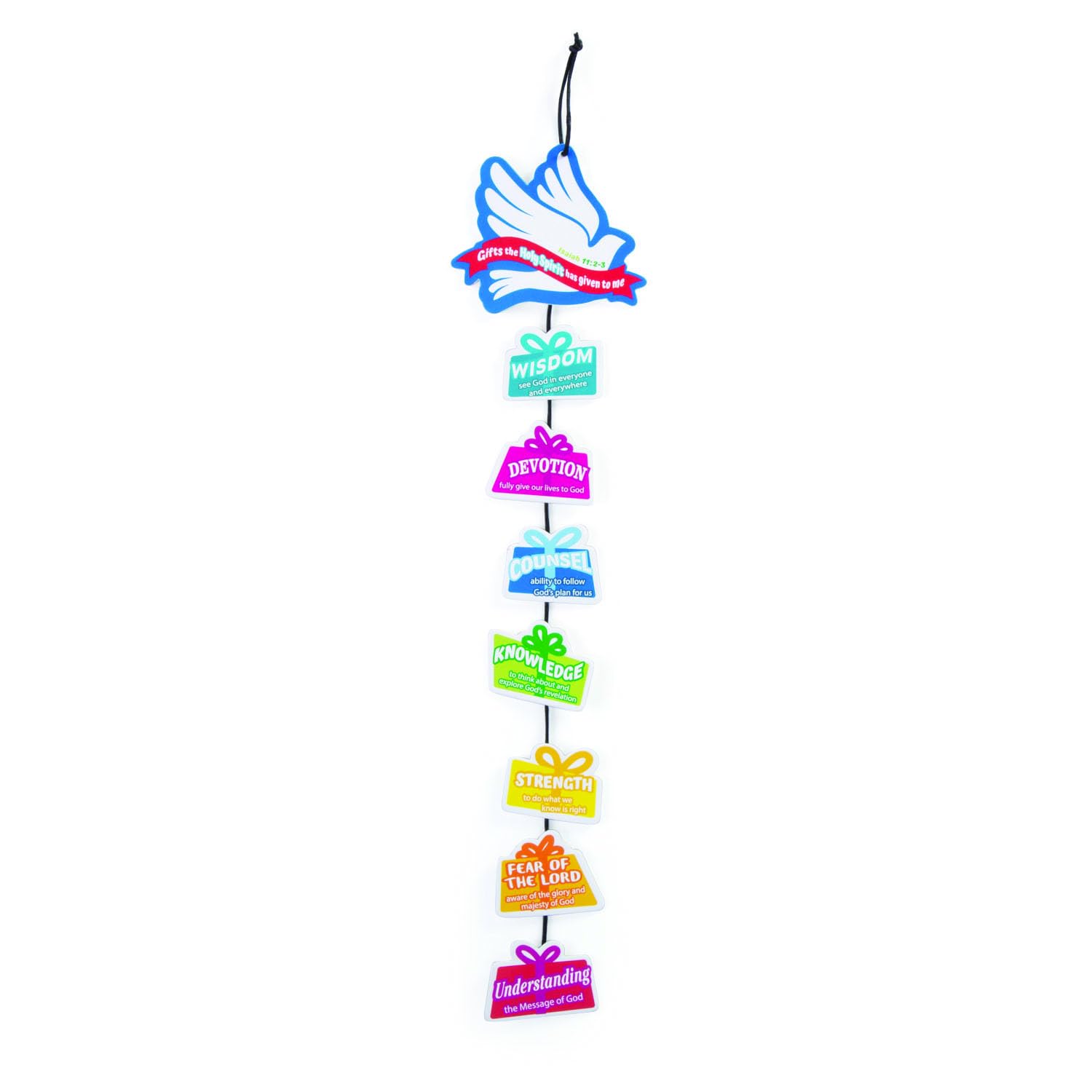 Fun Express Gifts of The Holy Spirit Mobile Craft Kit - DIY Craft Kit Kids to Create Religious Projects - Ideal Sunday Schools Church Events Religious