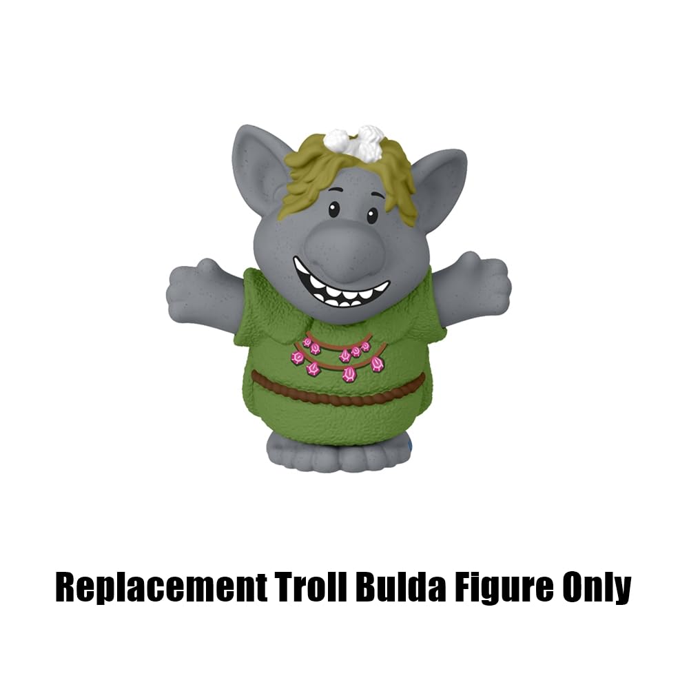 Replacement Part for Fisher-Price Little-People Carry Along Castle Case Playset - HMX76 ~ Replacement Troll Bulda Figure ~ Inspired by Disney Frozen