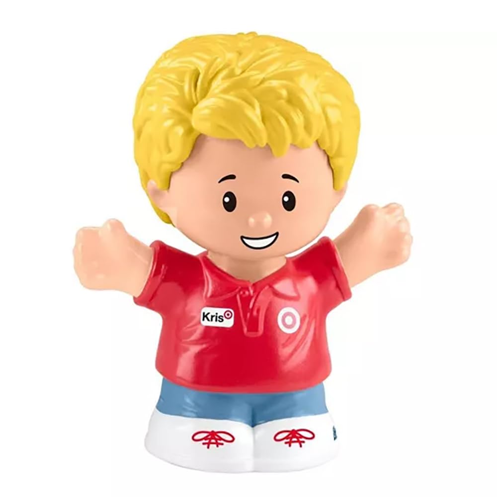 Fisher-Price Replacement Part for Collectible Little People Target Run Dollhouse Playset HXX97 - Replacement Target Employee Kris Figure