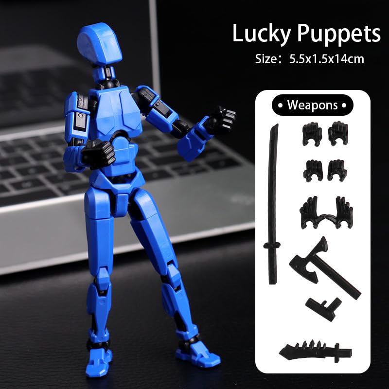 Yewmow Assembly Completed 2026 Upgrade Titan 13 Action Figure,Robot 13 Action Figures,3D Printed Multi Jointed Movable,Nova 13 Action Figure Set,Desk