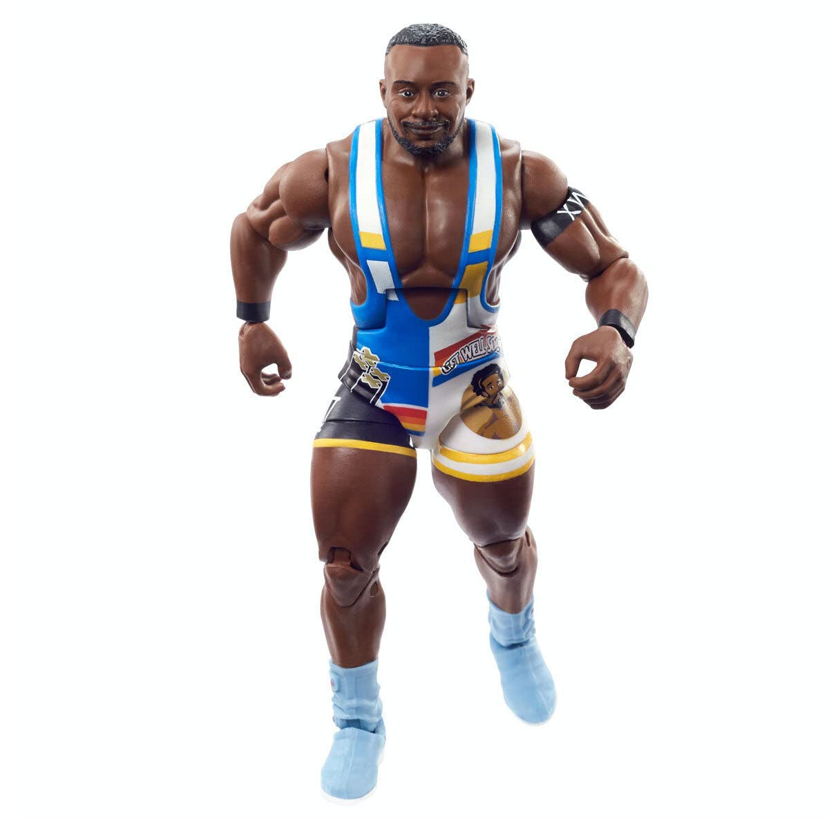 WWE Big E Royal Rumble Elite Collection Action Figure with Accessory & Jimmy Hart Build-A-Figure Parts, 6-inch Posable Collectible Gift for WWE Fans