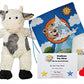 Stuffems Toy Shop Make Your Own Stuffed Animal 16" "Bessie Mae Moo-cho the Cow - No Sew - Kit with Cute Backpack!