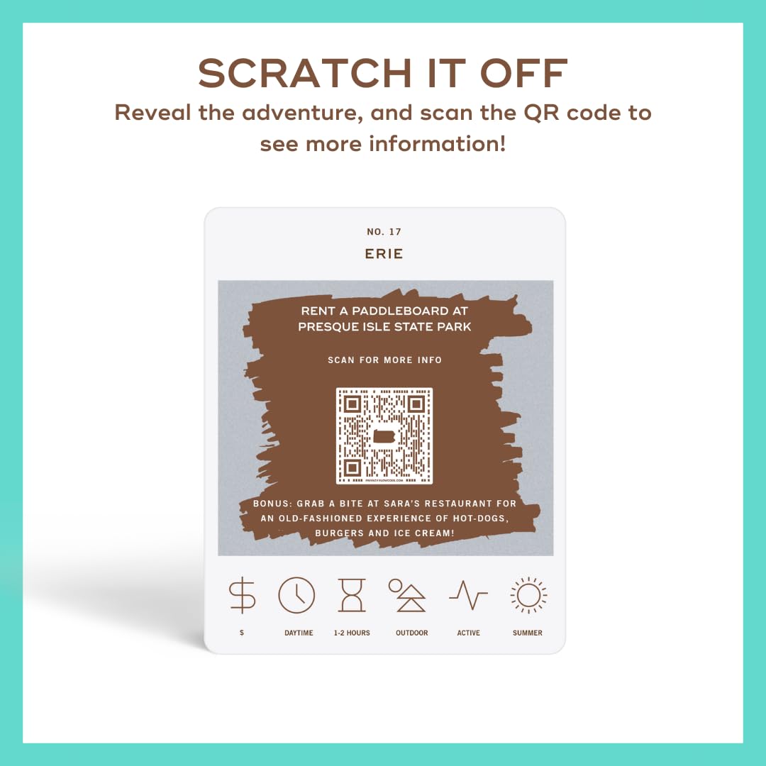 Pennsylvania Adventure Bucket List: 50 Scratch-Off Cards for Outdoor Activities, Tourist Attractions, and Road Trips - Perfect Travel Gift and Guide