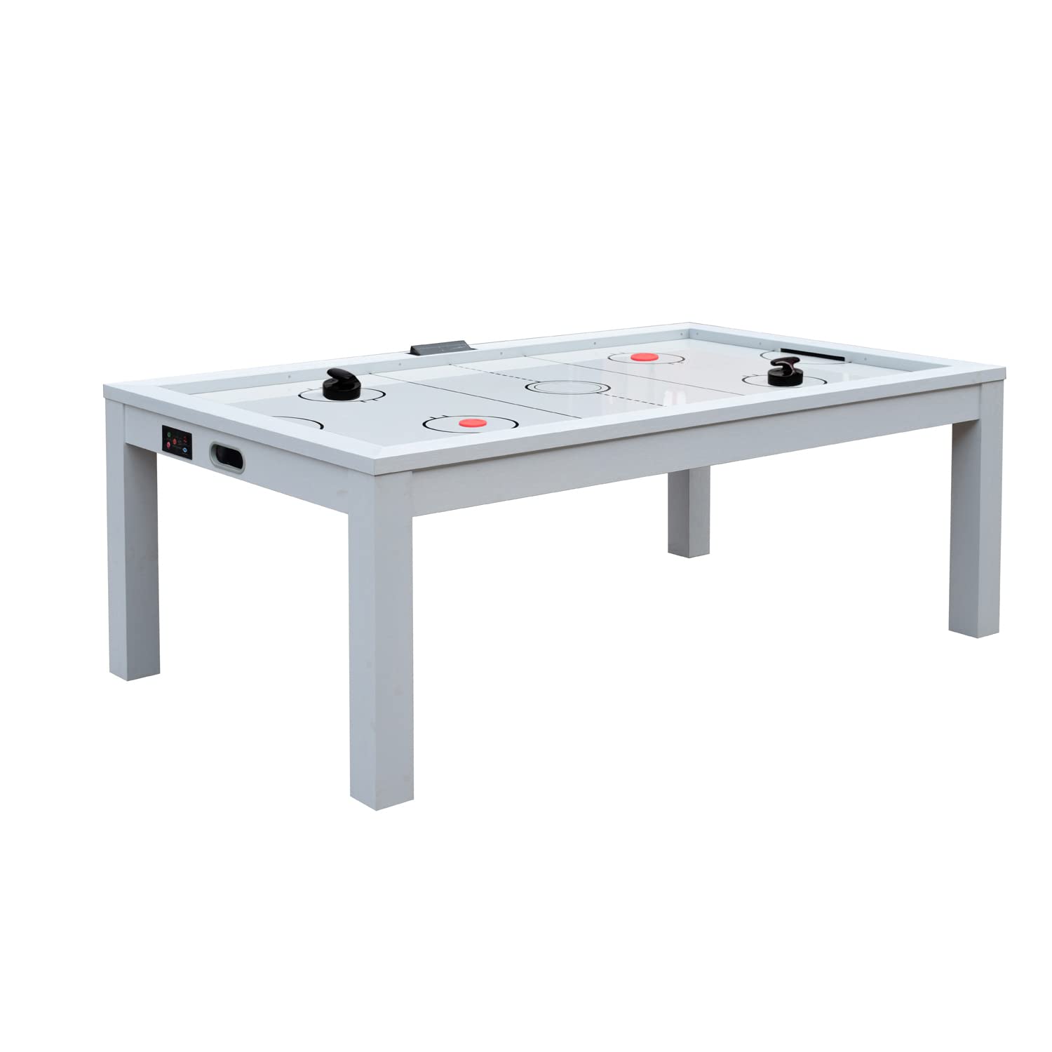 Air Hockey Pushers and Air Hockey Pucks,2PCS Striker with 4PCS plastic Pucks and 2PCS Striker holders