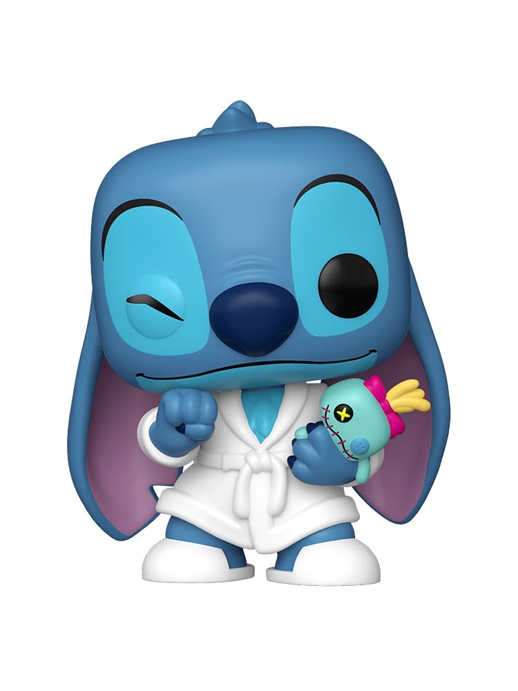 Funko Pop! Disney: Lilo & Stitch - Stitch in Robe Limited Edition Exclusive Vinyl Figure Collectibles Bundled with Box Protector