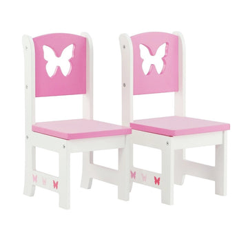 Emily Rose Doll Clothes 18 Inch Doll Kitchen Dining Chairs Accessories Furniture | 18" Doll 2 Chair Accessory Set | Fits 14-18 inch Dolls