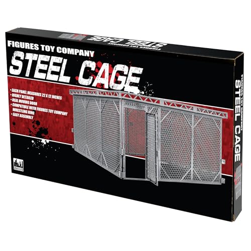 Figures Toy Company Steel Cage Playset Wrestling Rings
