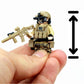 Battle Brick 1.6 Inches Tall Seal Team Six Commando Custom 1 Special Operations Collectible Minifigure in The USA | Genuine Military Minifig | Great
