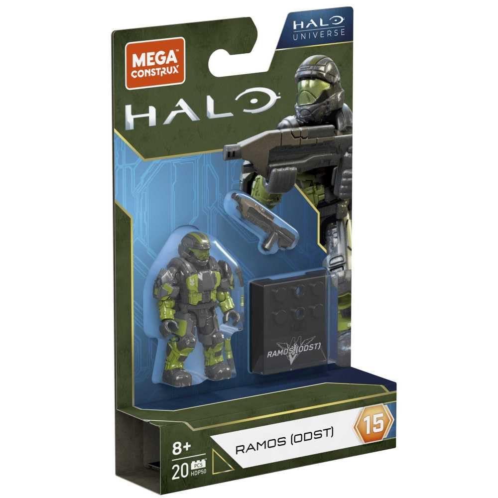 Mega Construx Halo Ramos ODST Action Figure Building Set, 3 Pieces, Ages 8+