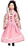 Dollhouse Miniature Doll Girl, Victorian Outfit, Porcelain #G7687