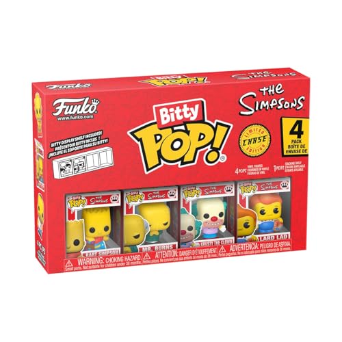 Funko Bitty POP! 4 Pack: The Simpsons - Bart - 1 in 6 Chance of Rare Chase