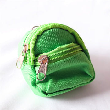 Mini Doll Zipper Backpack,Cute School Bag Model Dollhouse School Accessory for 1/6 Scale Dollhouse,Dolls Accessories Costume Ornament Photography