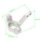 2 Sets Silver Aluminum Alloy Front Knuckle Arm for GPM AXIAL RC Car SCX10 Upgrade Parts