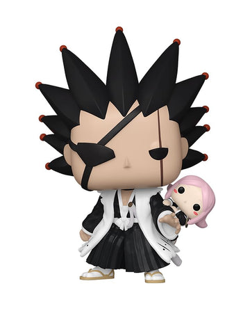 Epic Collectibles Pop Anime: Bleach - Kenpachi Zaraki with Yachiru Exclusive Vinyl Figure Bundled with Box Protector Compatible for Funko