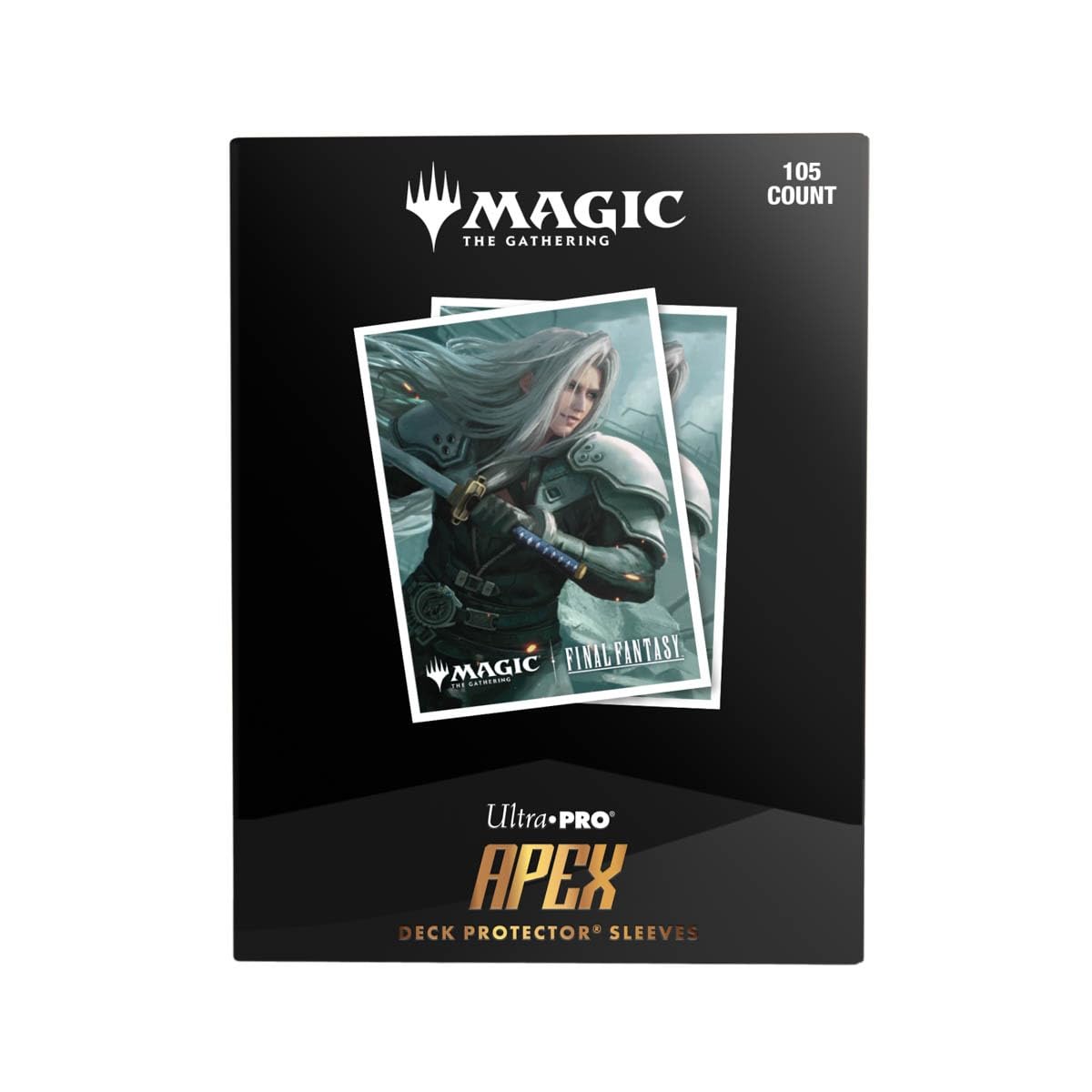 Ultra PRO - Final Fantasy x Universes Beyond Sephiroth (Wisnu Tan) 105ct APEX Deck Protector™ Sleeves for Magic: The Gathering | Trading Card