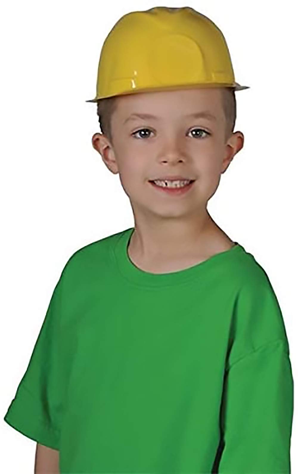 The Dreidel Company 12-Count Yellow Construction Worker Hat Helmet, Child Size Party and Classroom Supplies (12-Pack)