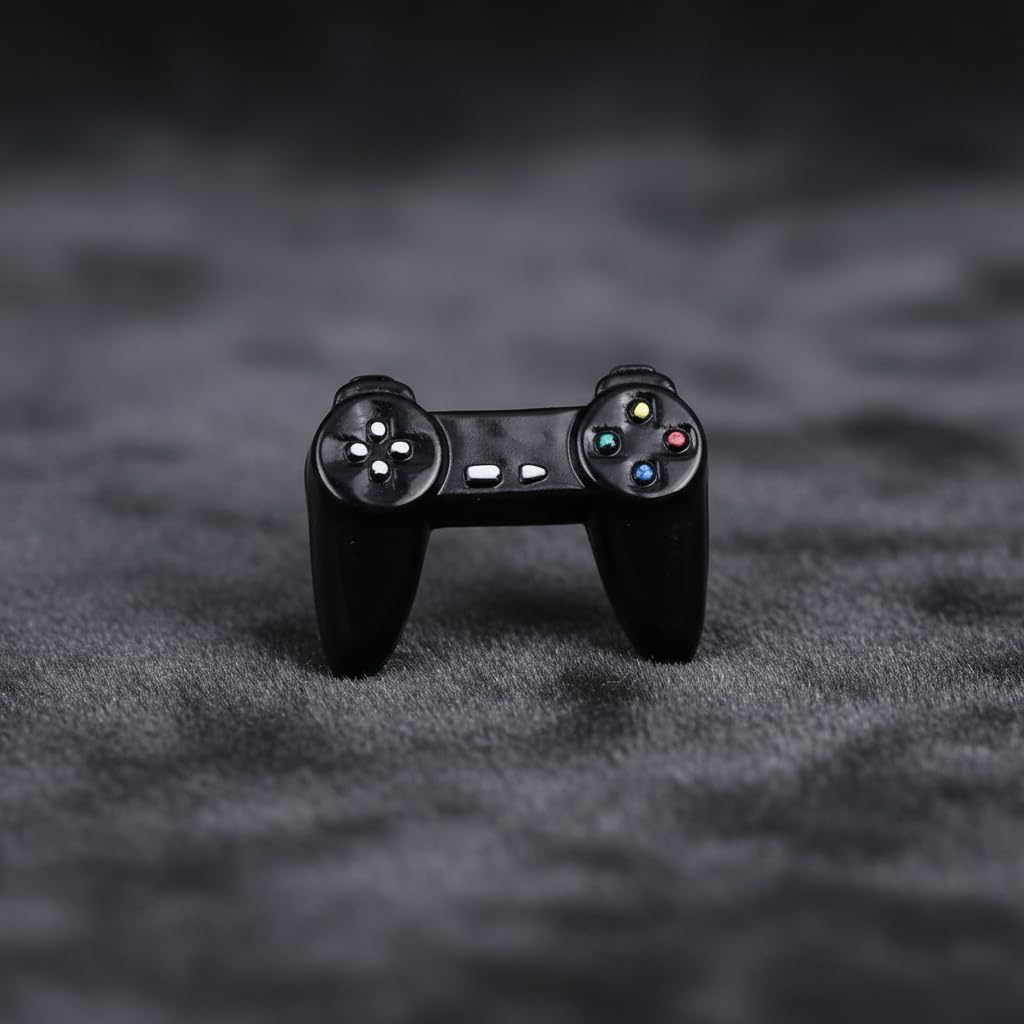 2Pcs Dollhouse MiniatureGamepad Model Game Controller, Funny Gamepad Model, 1:12Dollhouse Decor Accessories