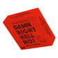 Hygge Games Damn Right, Hell no! - A Party Game for Straight talkers Red