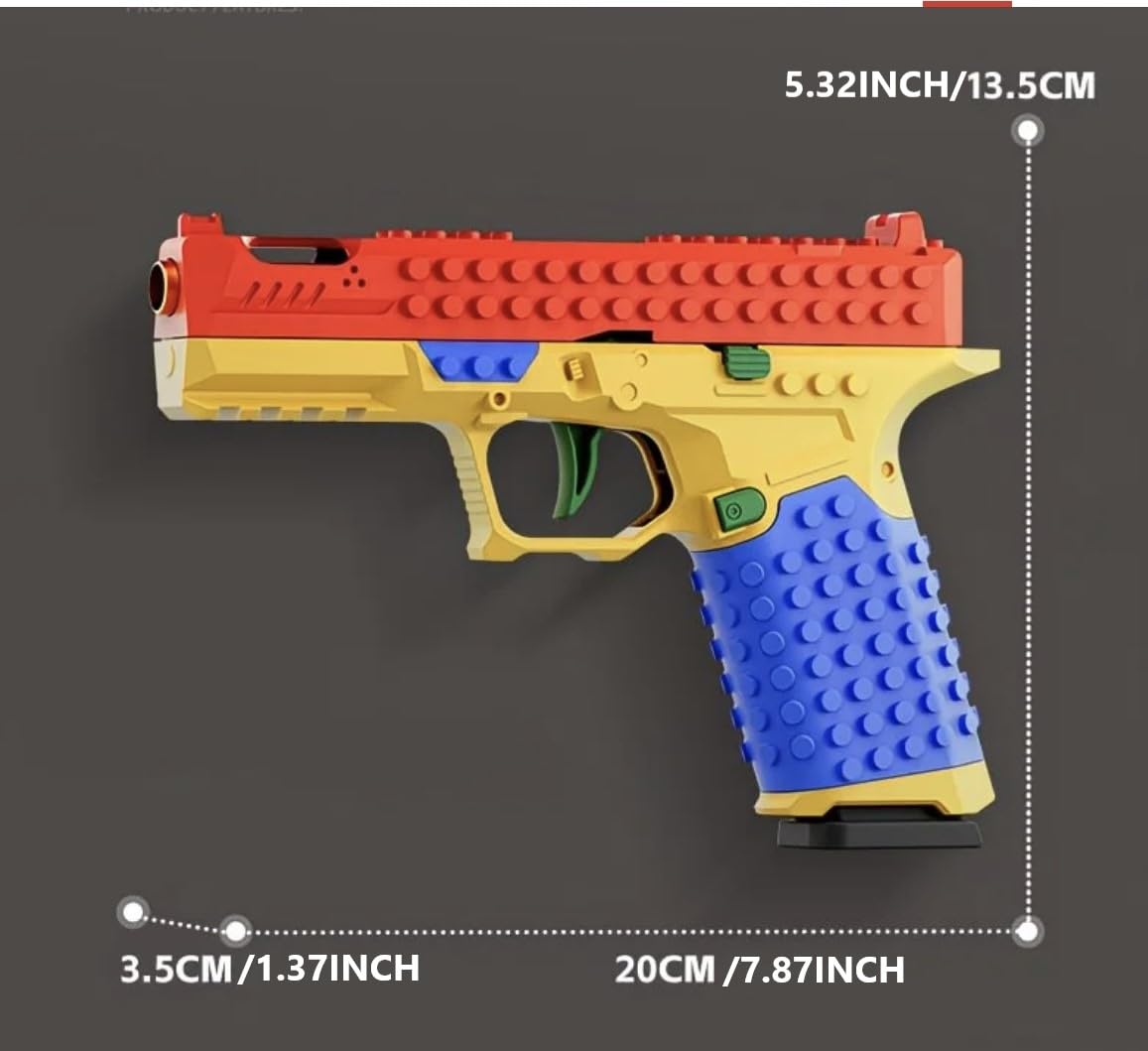 CBLITTLE Tactical DIY Building Block Handle Set Toy Gun - Multiplayer Strategy Collaboration Toy for Outdoor Team Activities - for Ages 15+