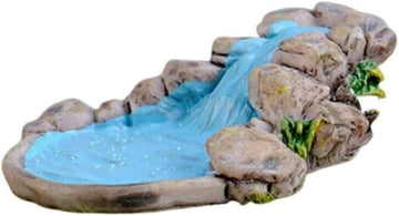 DIY Miniature Mini Water Pool, Garden Lawn Ornament for Mountain Dollhouse Decor, Craft Outdoor Statues, Village Character and Manor Style