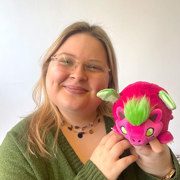Squishable - Snugglemi Snackers Dragon Fruit - SynthiSquish Collection - 9 in - Soft Toy Collectible Stuffed Animal - Beans