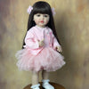 GUESSBELLY 55cm 22inch Can Stand Reborn Baby Lifelike Girl Doll Full Soft Silicone Vinyl Body Princess Toddler Lovely Birthday Gift