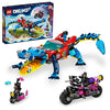 LEGO DREAMZzz Crocodile Car 71458 Building Toy Set, Rebuilds from Car to Off-Roader Truck Toy and Mini-Boat, Features Cooper, Jayden, and The Night