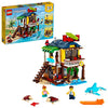 LEGO Creator 3 in 1 Surfer Beach House with 2 Minifigures and Dolphin Figure, Transforms from Surf Shack to Lighthouse to Pool House, Great Building