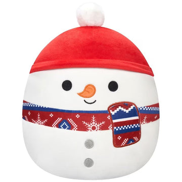 Squishmallows Official Kellytoy Squishy Soft Plush (5 Inch, Manny The Snowman)