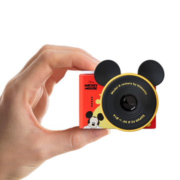 kiimento Ultra-Compact Kids Digital Camera & Video Camcorder for Ages 3-5 with Selfie Lens, 32GB Memory Card, Handmade Strap - Model A (Mickey Mouse)