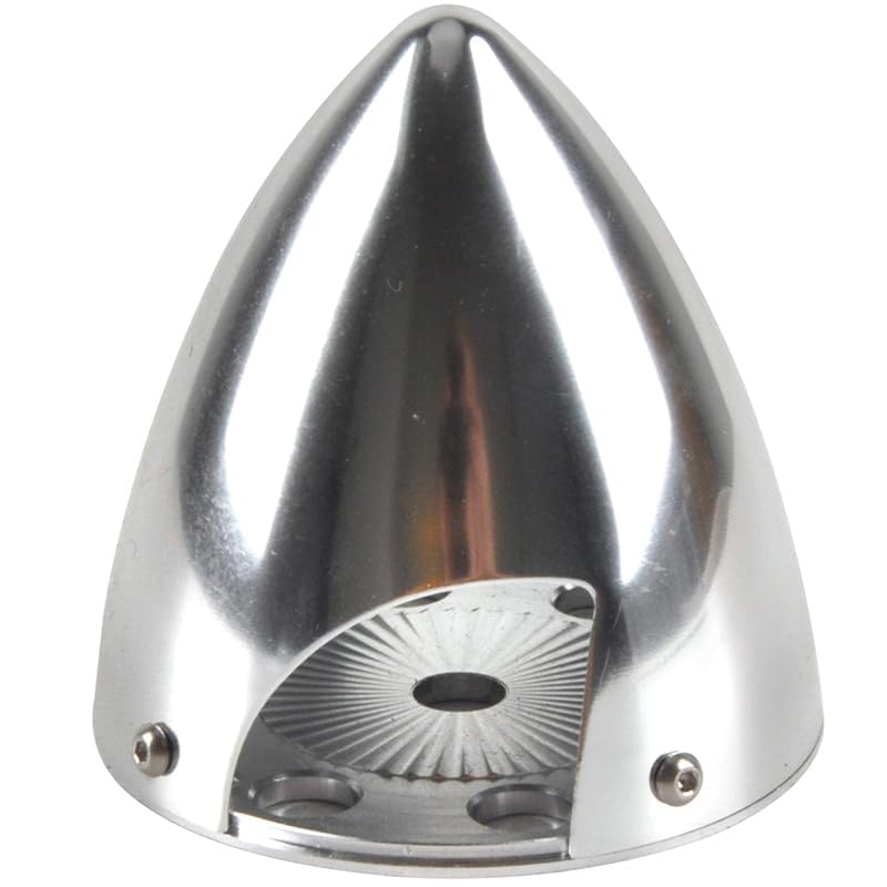 FlightModel Aluminum Spinner 2 Blades Special Drilled for RC Plane with Prop Adapter 2.5"", Silver
