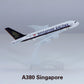 yuanpulalala 1: 400 Passenger Aircraft A380 Aircraft Model 14cm Qantas air Alloy die-Casting Model Gift
