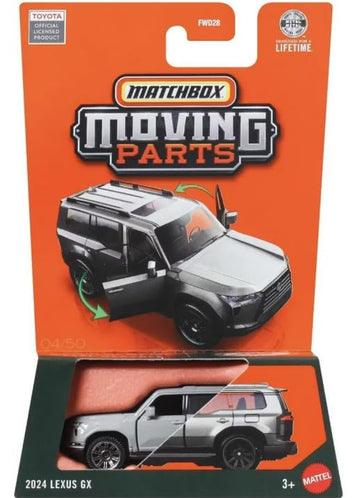 Matchbox Moving Parts 2024 Lexus GX [Gray] 04/50, 1:64 Scale Diecast Toy Vehicle