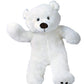Stuffems Toy Shop Make Your Own Stuffed Animal 16" Tundra the Polar Bear - No Sew - Kit with Cute Backpack!