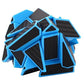 Cuberspeed Ghost 3x3 Blue Magic Cube 3x3 Ghost 3x3x3 Speed Cube with Black Carbon Fiber Stickers