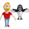 Steve and Maggie Plush Toys, for Children 1 Year and Up, Soft Bird and Character Plush Toy, Interactive Learning Toy for Dress-Up, Nursery Rhymes,