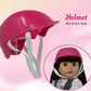 Doll Bike Seat Carrier for Baby Doll and 18 Inch Dolls with Doll Helmet. No Tools Required Bicycle and Scooters seat Accessories for Dolls