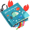 Fish Baby Books Toys, Touch Feel Cloth Crinkle Books for Babies,Baby Infant Toys 0-6, 6-12,12-18 Months,Newborn,Early Learning Education, Baby Gifts