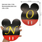 CHuangQi Mouse Themed Birthday Party Photo Banner & “ONE” High Chair Banner, NB to 12 Month Photo Banner, 1st Birthday Supplies, Baby Shower