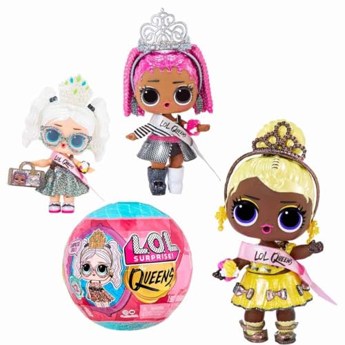 LOL Surprise Queens Dolls with 9 Surprises Including Doll, Fashions, and Royal Themed Accessories - for Girls Age 4+